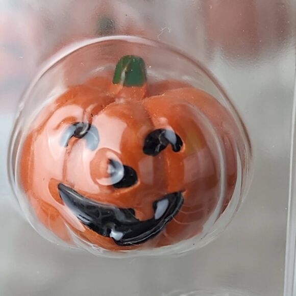 LEMAX SPOOKY TOWN 2017 Orange Happy Pumpkin Family of 5 New #14852 - Picture 9 of 11